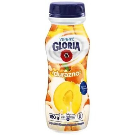 YOGURT GLORIA BOTELLA DURAZNO X 24 X 180 GR