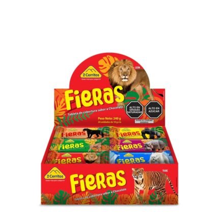 TABLETA SAB. CHOC. FIERAS X 30 DISP X 24 UND X 10 GR C/U