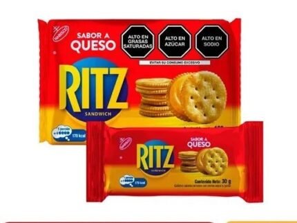 RITZ CON QUESO X 20 PACK X 6 UNID