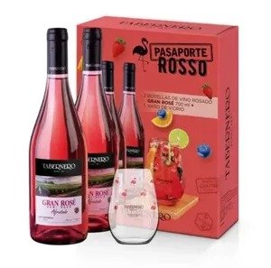 PACK 02 VINO TABERNERO BORGO?A / ROSE X750 ML + VASO